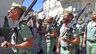 Así desfila a paso Ordinario el II Tercio “Duque De Alba” de La Legión Española en Ubrique Domingo [upl. by Lotson]