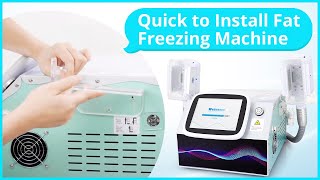 Fat Freezing Machine Install Tutorial  How Does Coolsculpting Slimming Machine Set Up [upl. by Wing]