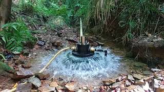 The BUNYIP water powered pump used FREE ENERGY so say goodbye to fuel and electricity costs [upl. by Aidualc]