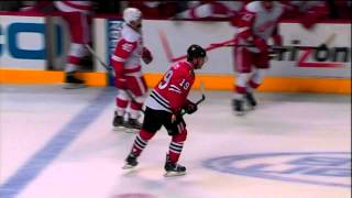 Jonathan Toews vs Henrik Zetterberg Game 2 May 18 2013 [upl. by Cornelia497]