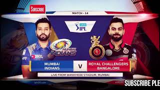 VIVO IPL 2019 RCB vs MI full match highlights [upl. by Kalvin664]