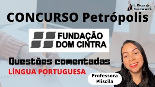 Questões de PORTUGUÊS  Fundação Dom Cintra  Concurso Petrópolis [upl. by Nahsed]