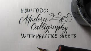 How to Learn Modern Calligraphy Tutorial For Beginners [upl. by Euqinahs]