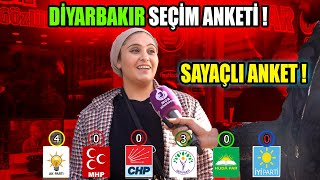 DİYARBAKIR SEÇİM ANKETİ  SAYAÇLI ANKET [upl. by Merralee]