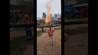 Osterfeuer auf den Spielplatz regenbogen Camp 2024 Alkohol auf kinderfest [upl. by Eiduj]