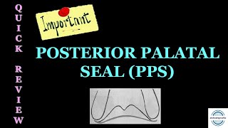 POSTERIOR PALATAL SEAL  VIBRATING LINES  COMPLETE DENTURE [upl. by Sungam974]