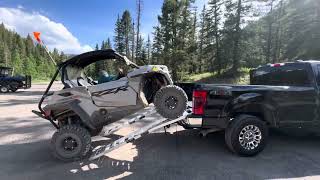 2021 Polaris RZR Trail S Loading in to Truck Bed 60” wide [upl. by Rockie]