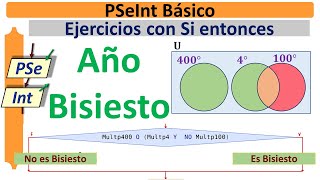 Año Bisiesto  Ejercicios con Si entonces  Pseint 009 [upl. by Ellenyl99]