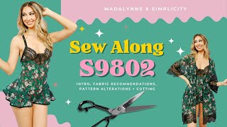 Sew Along with Madalynne X Simplicity S9802 Part 1 [upl. by Nyliac303]