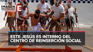 Presos en Tlaxcala realizan su propio Viacrucis dentro de su Centro de reinserción [upl. by Walton]