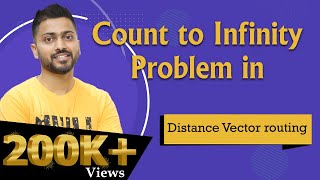 Lec59 Count to Infinity Problem in Distance Vector Routing [upl. by Hamal]