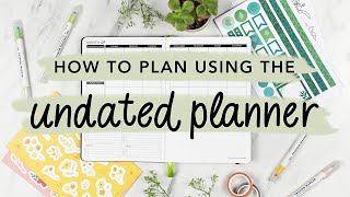 How To Use The Passion Planner Undated Planner [upl. by Binky]