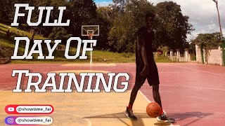 DAY IN A LIFE OF A HIGH SCHOOL BASKETBALL PLAYER workouts [upl. by Rothwell]