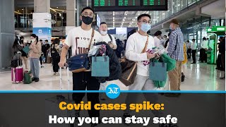 Covid cases rise How travellers can stay safe during holiday season [upl. by Novyert826]