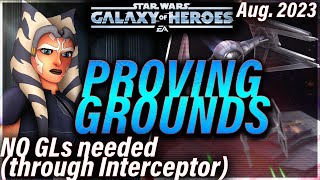 PROVING GROUNDS GUIDE FIRST FIVE MISSIONS NO GLs REQUIRED starwars galaxyofheroes swgoh [upl. by Eilyah950]