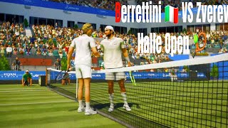 TopSpin 2K25  Xbox One S  Halle  Leggenda  Berrettini VS Zverev [upl. by Alissa]