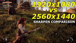 1920x1080 vs 2560x1440  SHARPEN COMPARISON [upl. by Pavel]