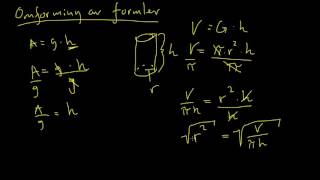 Omforming av formler [upl. by Amorita]