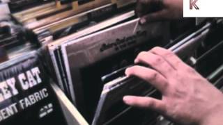 Late 1960s Early 1970s Record Shop Vinyl Shopping US Archive Footage [upl. by Aruabea]