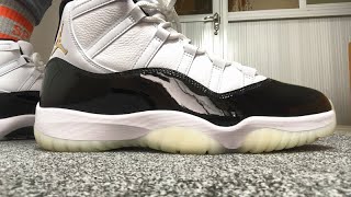 First LookAir Jordan 11 High Gratitude DMP HD On Feet [upl. by Ahterod]