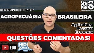 🔴 AO VIVO  Exercícios de Geografia do Brasil  Agropecuária Brasileira [upl. by Fishback]