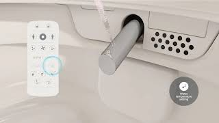 Vitra VCare Prime Rimex Smart Wall Hung WC  Tooaleta Shower Toilets [upl. by Adeirf403]