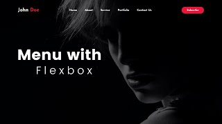 Simple Navbar With Flexbox  Navbar CSS Tutorial [upl. by Tawsha]