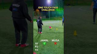 ONE TOUCH PASS CHALLENGE 💔 passingdrill footballchallenge footballedits onetouch onetwo [upl. by Ennasirk]