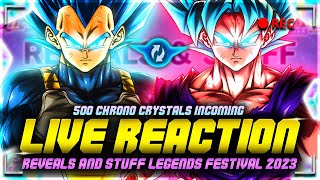 FESTIVAL 2023 REVEAL amp STUFF REACTION LL SSBKK GOKU amp SSBE VEGETA Dragon Ball Legends [upl. by Hilbert]