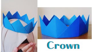 How To Make Paper Crown  Diy Paper Crown 👑  How to make a birthday crown with paper [upl. by Berthoud]