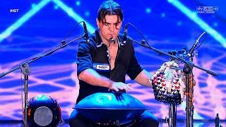 ITALIAS GOT TALENT  Loris Lombardo  Standing ovation  handpan [upl. by Camden]