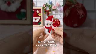 かわいい！モールを使って雪だるまを簡単に作る so cute！DIY snowman with pipe cleaners [upl. by Orimar]