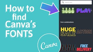 How to find fonts that are used in Canva [upl. by Enos]