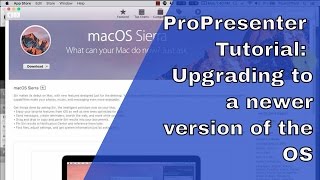 ProPresenter 6 Tutorial Upgrading to a newer version of the OS [upl. by Yves676]