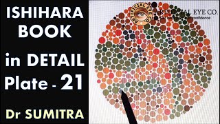 Ishihara Test Book Plate 21 in Detail  Dr Sumitra  Color Blindness Test [upl. by Nohsauq]