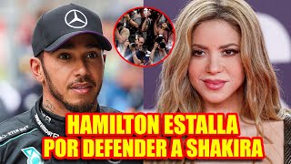 HAMILTON PARALIZA CARRERA de F1 en HUNGRIA tras ENFRENTAR A PERIODISTAS en DEFENSA DE SHAKIRA [upl. by Jacquenette264]