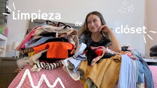 Limpieza de clóset PREMUDANZA🧺📦🎀 decluttering organización depuración [upl. by Annawot]