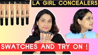 How to Conceal Dark Circles amp Pigmentation with LA Girl Pro Concealer Shades  Monica India [upl. by Nary]