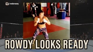 Ronda Rousey shadow boxing will remind how intimidating she can be [upl. by Aicener]