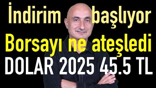 Enflasyon sonrası faiz indirimi çoşkusu  Dolar 455 TLye mi  Borsayı ne ateşledi [upl. by Lecia]