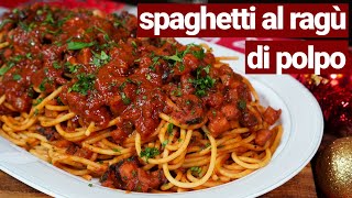 Spaghetti al ragù di polpo ricetta facile e deliziosa [upl. by Meador899]