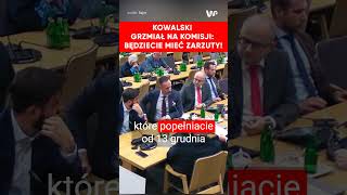 Kowalski grzmiał na komisji Będziecie mieć zarzuty [upl. by Schellens]