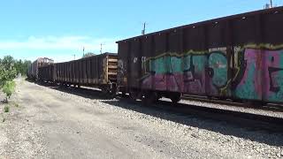 NS C07 Local manifest departs Homestead off the lead 7224 SD40E and SD60E 121 cars to Conway [upl. by Perretta24]