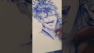 anime drawing tutorial  anime drawing pen sketch  anime drawingShortsartanimeytshorts [upl. by Nafets931]