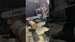 Battery operated STIHL chainsaw stihl chainsaw husqvarna shortsfeed youtubeshorts youtube [upl. by Zoubek]