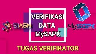 Cara Verifikasi Data MySAPK Bagi Verifikator [upl. by Htenek]