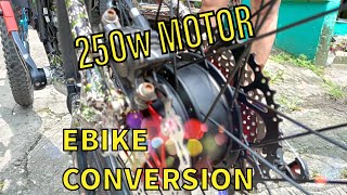 Lexcycle  Ebike conversion kit 250w MXUS motor on 275 Merida Mountain bike [upl. by Noruq919]