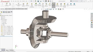 Differential Gear Box in Solidworks [upl. by Lyckman]