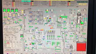 Raw mill operation in cement plant Siemens PCS7 OS panel [upl. by Roth]