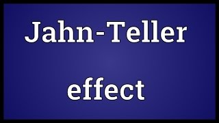 JahnTeller effect Meaning [upl. by Finer]